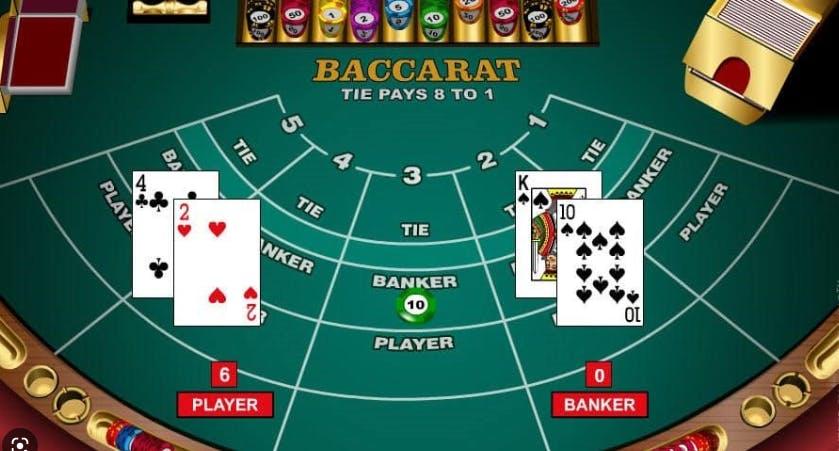 Quy tắc rút lá bài thứ ba trong Baccarat có sự khác biệt giữa cửa nhà con và nhà cái